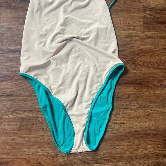 J.CREW PLAYA NEWPORT SUPER-SCOOPBACK ONE-PIECE SWIMSUIT JADE size medium - Picture 4 of 5